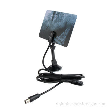 HD/DTV/UHF/VHF/FM Digital Indoor TV Antenna with Sucker